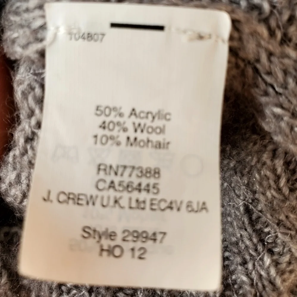 J. Crew Sweater Gray Crew Neck Sequins Size XS Preowned‎
